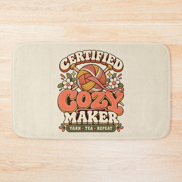Item preview, Certified Cozy Maker Retro Yarn Crafter designed and sold by Wear Your Thing.