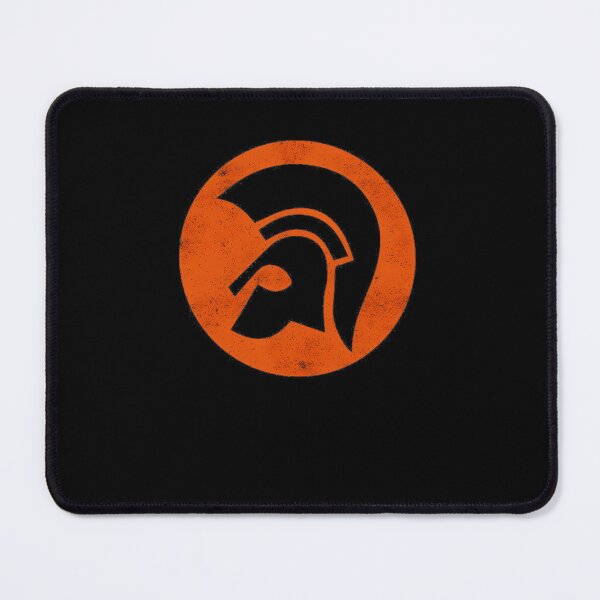 Item preview, Distressed Orange Circle Spartan Helmet Badge designed and sold by LamChuc.
