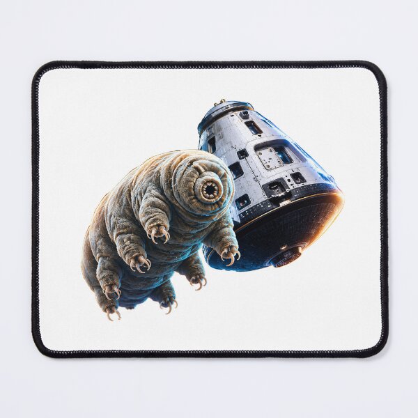 Item preview, Space Tardigrade next to the Orion Capsule designed and sold by Chaoscience.