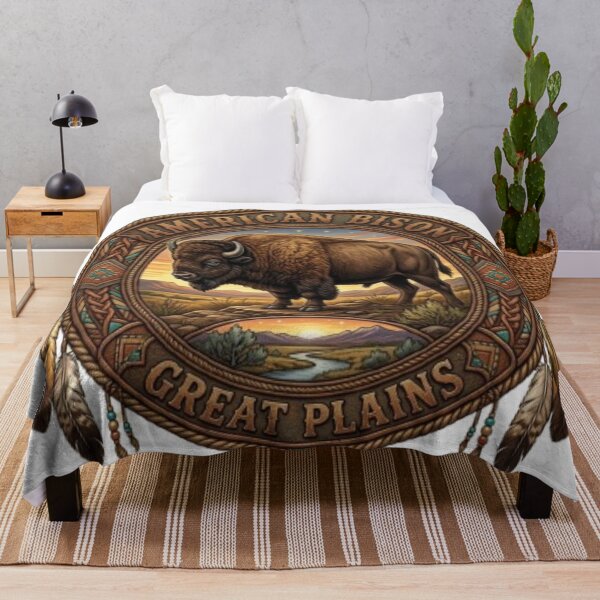 Artikelvorschau, American Bison Great Plains entworfen und verkauft von Kirrindy Designs.
