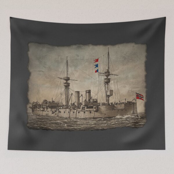 Item preview, German Battleship König Wilhelm Print: Imperial Steel designed and sold by FreiherrPK.