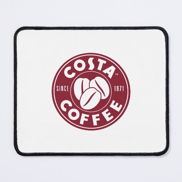 Item preview, Costa Coffee Circular Logo with Coffee Beans on Burgundy Background Since 1971 designed and sold by eather8.