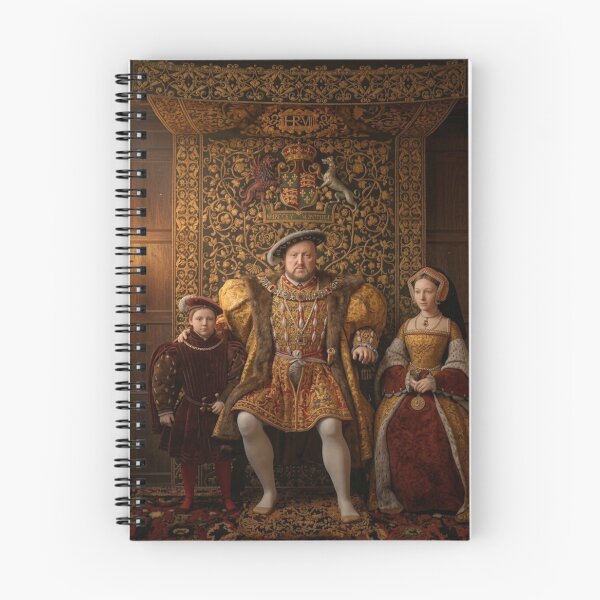 Item preview, Henry VIII and his Royal Family vintage portrait 3D Re Imagining art designed and sold by Vintage Designs +.