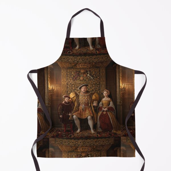 Item preview, Henry VIII and his Royal Family vintage portrait 3D Re Imagining art designed and sold by Vintage Designs +.