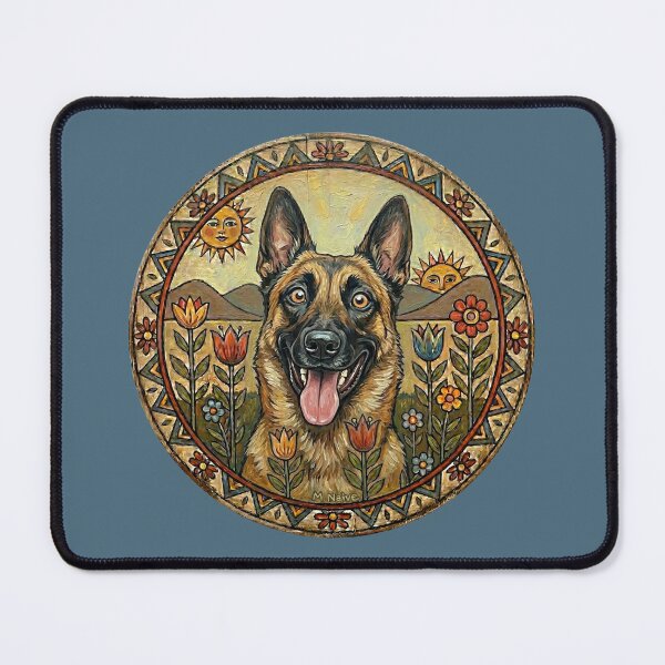 Item preview, Belgian Malinois Print: Pastoral Panic in the Garden designed and sold by FreiherrPK.