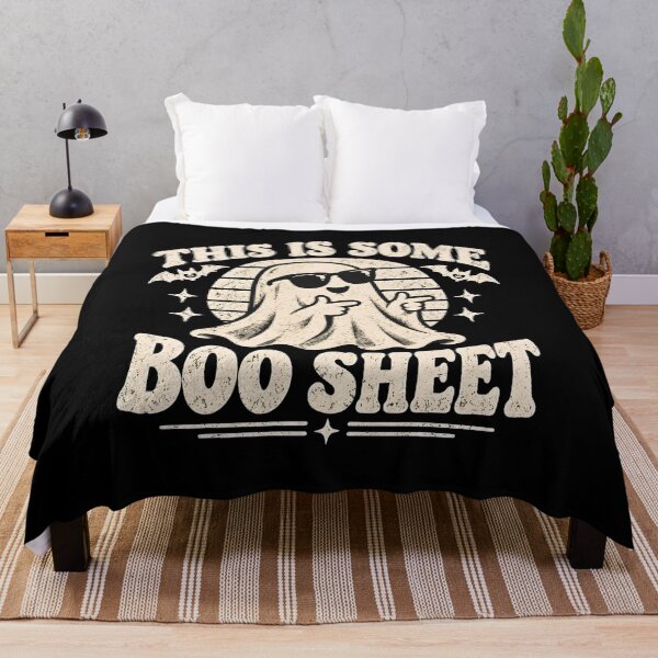 Item preview, Retro Ghost Boo Sheet Halloween Design designed and sold by OlyvieArt.