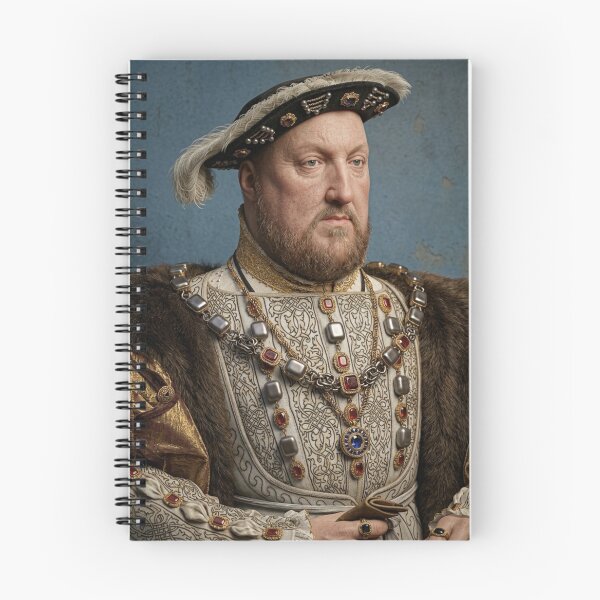 Item preview, King Henry Tudor VIII of England and Great Britain vintage portrait re imagined in 3D art designed and sold by Vintage Designs +.