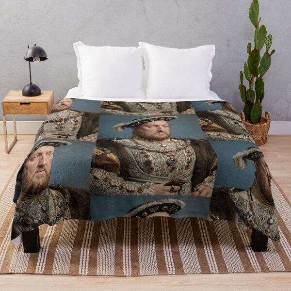 Item preview, King Henry Tudor VIII of England and Great Britain vintage portrait re imagined in 3D art designed and sold by Vintage Designs +.