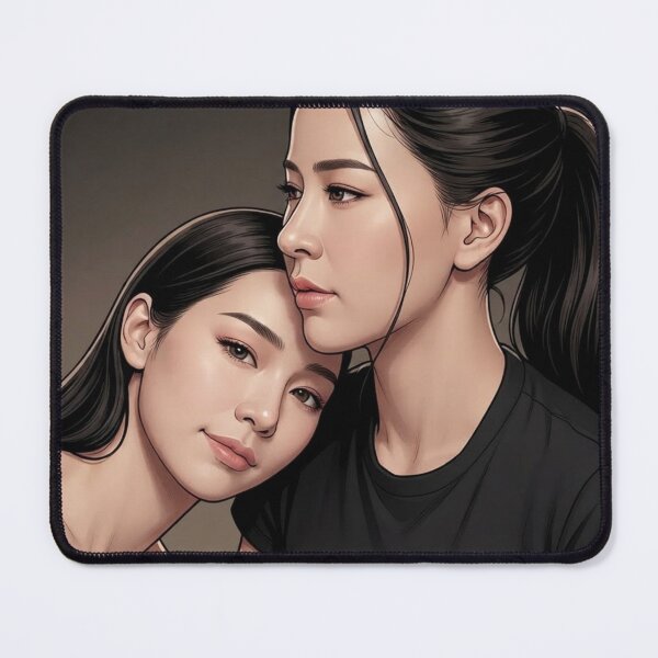 Item preview, BS PT BinOon Comfort Khom Sapphic Thai GL Kdrama Actress LGBTQ+ Cartoon Art Wall Decor Comic Print Poster Shirt Cell  designed and sold by Mind Space.