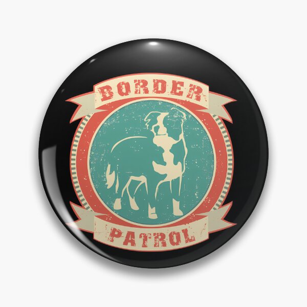 Item preview, Vintage Distressed Border Collie Dog Shield Emblem designed and sold by ThienCauYh.