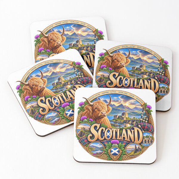 Item preview, Scotland – Highlands Castles & Highland Cow designed and sold by Wandervogel123.