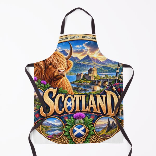 Item preview, Scotland – Highlands Castles & Highland Cow designed and sold by Wandervogel123.
