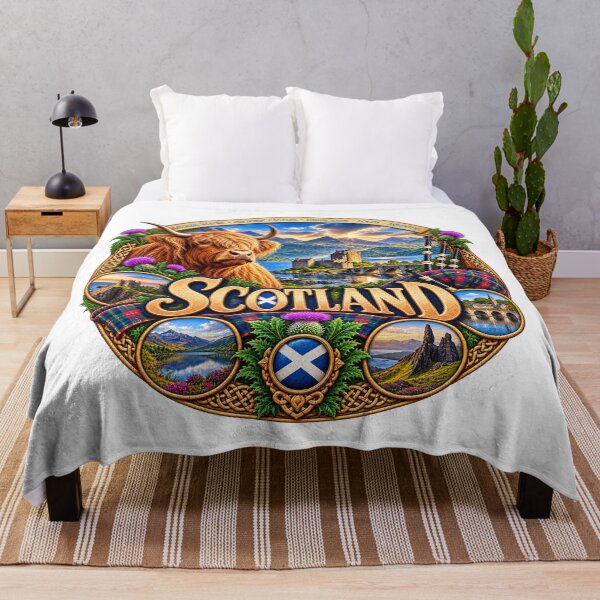 Item preview, Scotland – Highlands Castles & Highland Cow designed and sold by Wandervogel123.