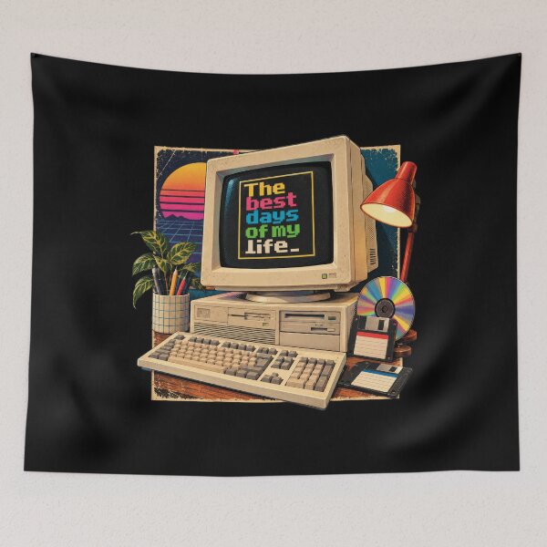 Item preview, The Best Days of My Life – Retro 80s Vintage Computer Nostalgia designed and sold by Art-Zora.