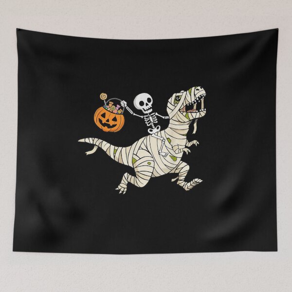 Item preview, Boys Halloween Skeleton Riding Dinosaur Mummy Trex Kids designed and sold by StanaLuis.
