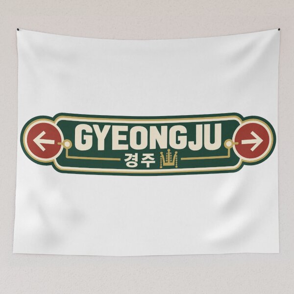 Item preview, Gyeongju Retro Korea Transit Sign designed and sold by ZAROOMART.