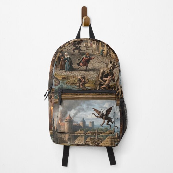 Item preview, Supernatural Horror after Hieronymus Bosch and Pieter Bruegel Poster designed and sold by Vintage Designs +.