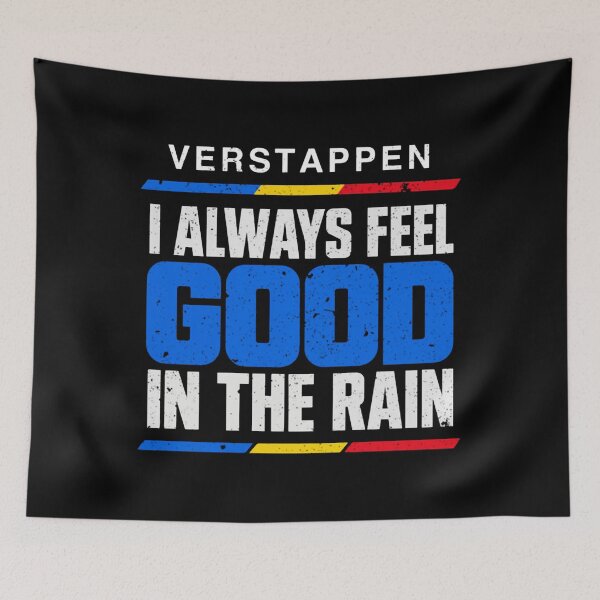 Aperçu de l'œuvre Verstappen Formula 1 Rain Quote Typography créée et vendue par gikainiefix.