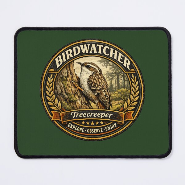 Item preview, Treecreeper Birdwatcher Heritage Emblem – Vintage Outdoor Club Badge designed and sold by stevenwoodcock.