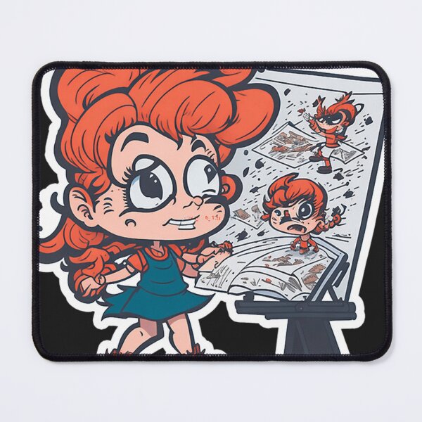 Item preview, Crazy Cartoonist Girl Abnormal Cartoon designed and sold by VickieMorgani.