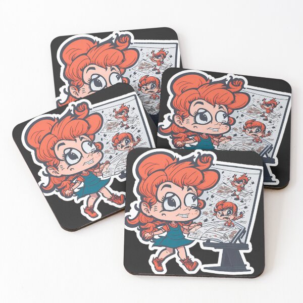 Item preview, Crazy Cartoonist Girl Abnormal Cartoon designed and sold by VickieMorgani.