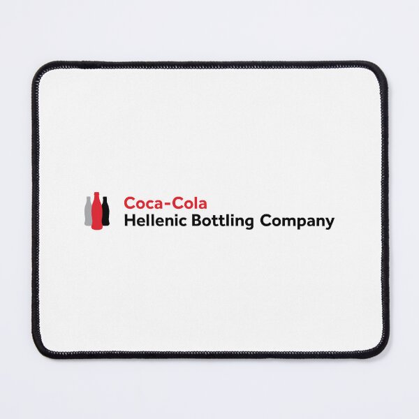 Artikelvorschau, Logo der Coca-Cola Hellenic Bottling Company mit roten, grauen und schwarzen Flaschensilhouetten entworfen und verkauft von eather8.