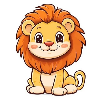Artwork thumbnail, Lion Sticker by RajDeals