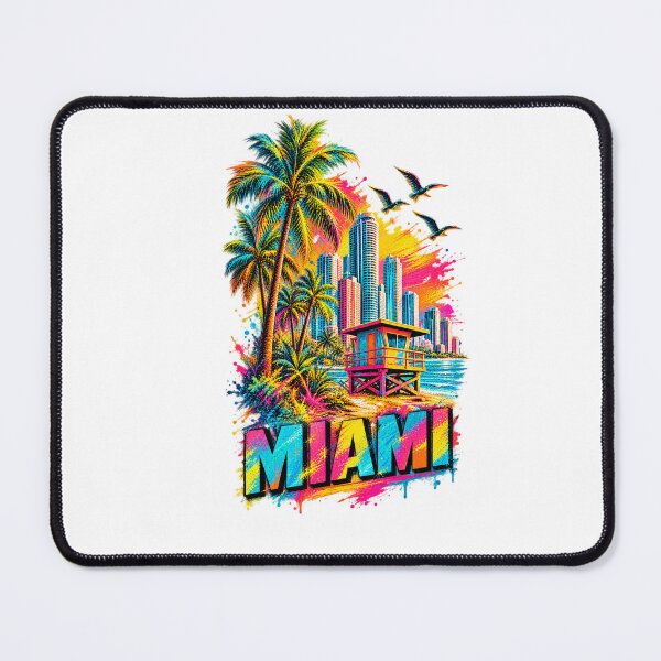 Item preview, Vintage Miami painting designed and sold by JOHN44ART.