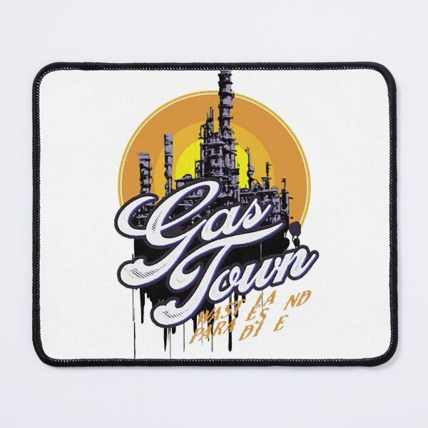 Item preview, Industrial Gas Plant Sunset Retro Typography designed and sold by BlakeDooley5.