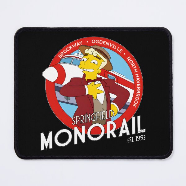 Item preview, Funny Monorails Salesman Public Transit Badge Animated Comedy Art designed and sold by lilLilaBat.