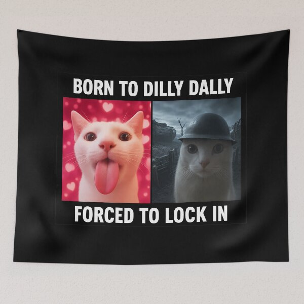 Item preview, Born To Dilly Dally Forced To Lock In designed and sold by unicorns-art.