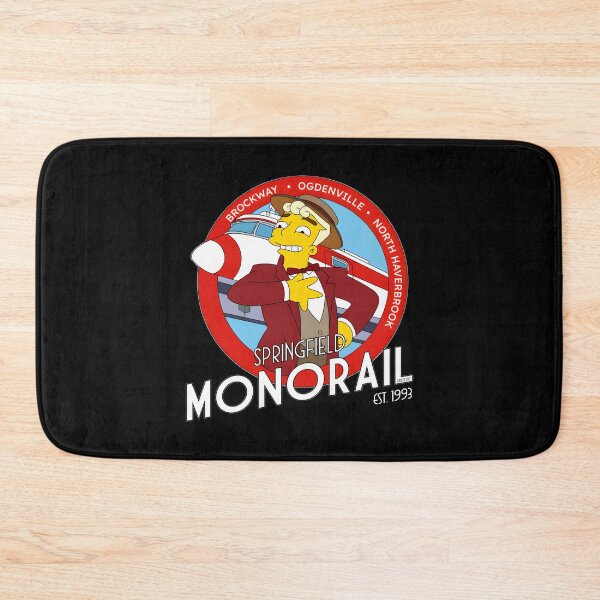 Item preview, Funny Monorails Salesman Public Transit Badge Animated Comedy Art designed and sold by lilLilaBat.