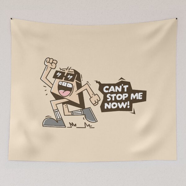 Item preview, Can't Stop Me Now Retro Cartoon Character designed and sold by adipra.