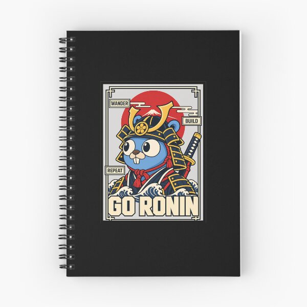 Artikelvorschau, Golang-Gopher-Maskottchen Samurai entworfen und verkauft von Olena Du.