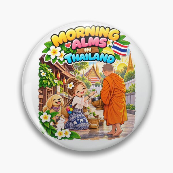 Item preview, Morning Alms in Thailand – A Beautiful Thai Morning Tradition designed and sold by Pali's shop.