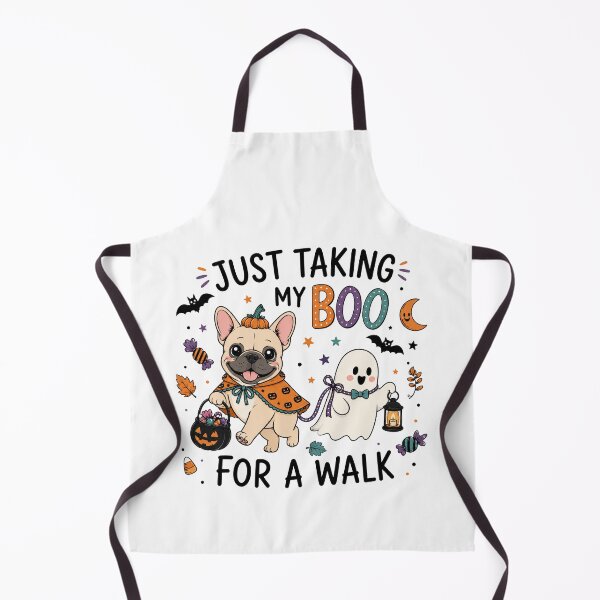 Item preview, Just Taking My Boo for a Walk Halloween French Bulldog Pumpkin Ghost designed and sold by elisarasada.