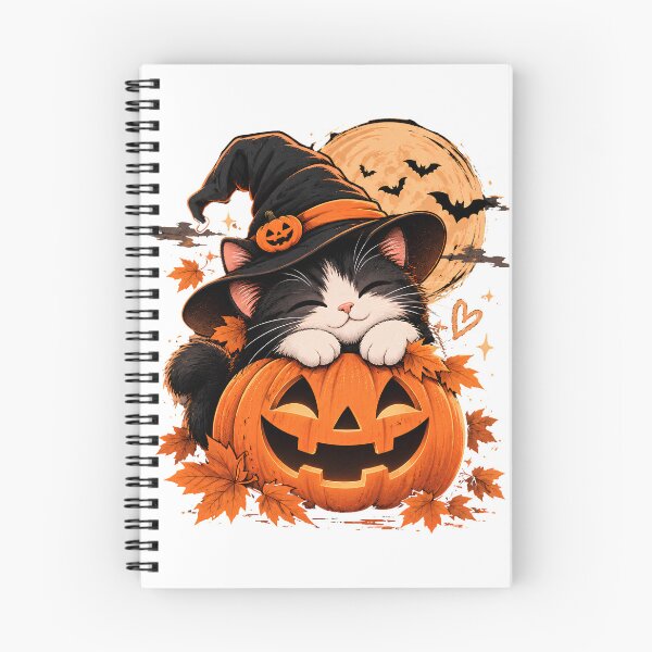 Item preview, Cute Tuxedo Kitten In Halloween Pumpkin designed and sold by UvooArt.