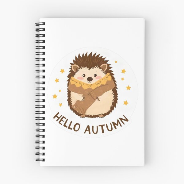 Item preview, Cozy Autumn Hedgehog With Scarf designed and sold by Arc2020.