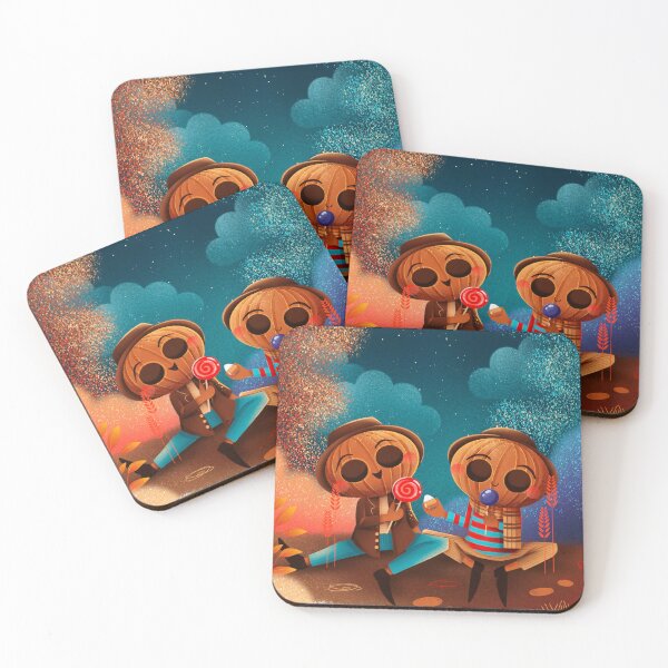 Item preview, Cute Halloween Pumpkins Eating Candy designed and sold by From_the_moon_illustrations.