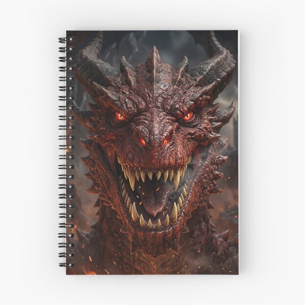 Item preview, Deadly Fierce Angry Red Fire Dragon Grinning At You designed and sold by LuckDragonGifts.