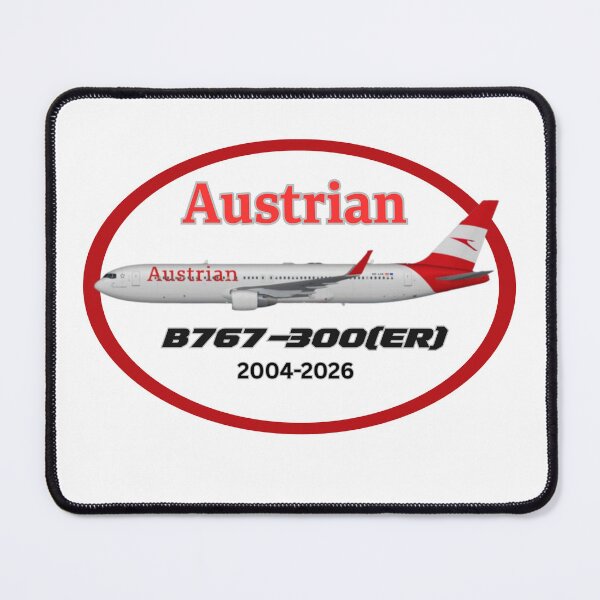 Item preview, Diseño aeronáutico de despedida del Boeing 767 austriaco designed and sold by Avgeek.design.