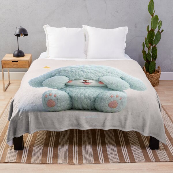 Item preview, Adorable fluffy pastel blue monster designed and sold by wonghong.