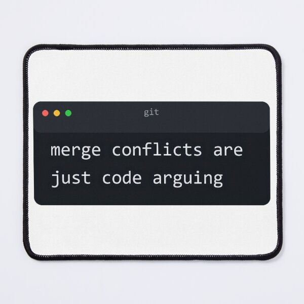 Artikelvorschau, Merge Conflicts Are Just Code Arguing Terminal Humor entworfen und verkauft von Bianca Oltean.