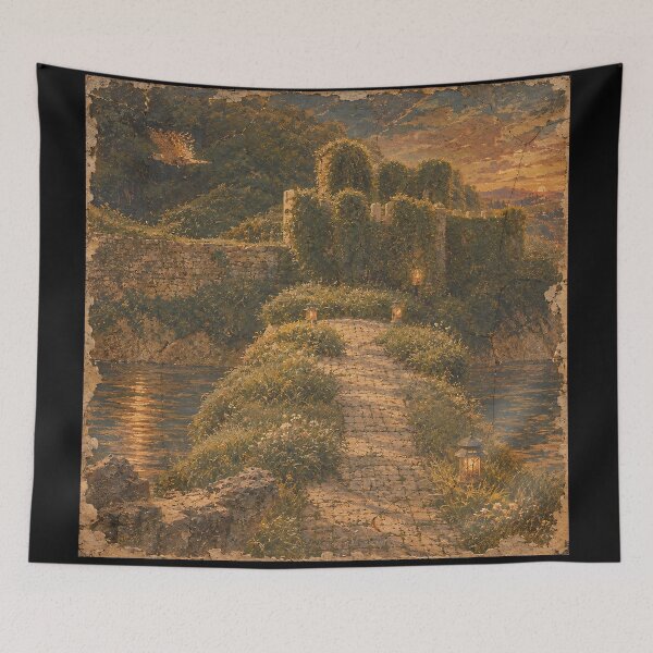 Item preview, The Place Where Happy People Once Lived.(Ancient Mural) designed and sold by MaxDreamsArt.