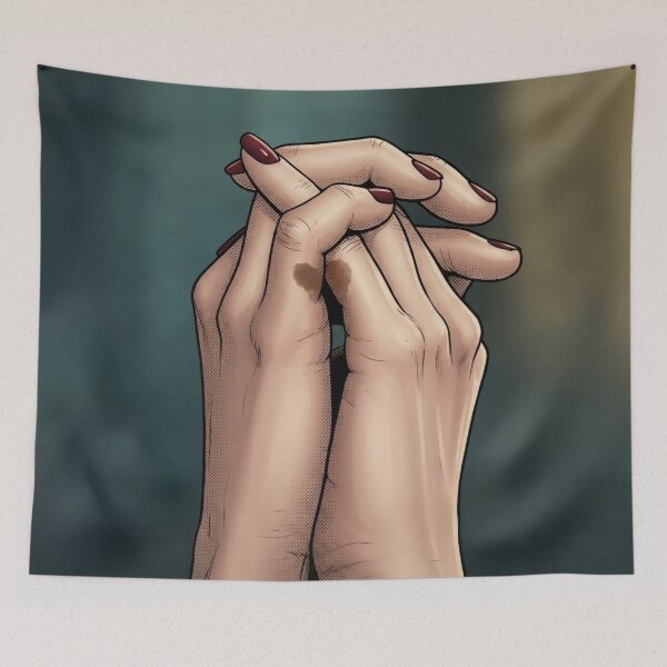Item preview, Bulan BinOon Fated Pair Khom Sapphic Thai GL Kdrama Actress LGBTQ+ Cartoon Art Wall Decor Comic Print Poster Shirt Cell  designed and sold by Mind Space.