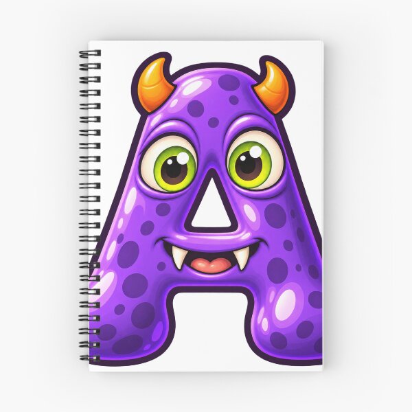 Item preview, Cute Spooky Halloween Letter A - Horned Imp designed and sold by The198X.