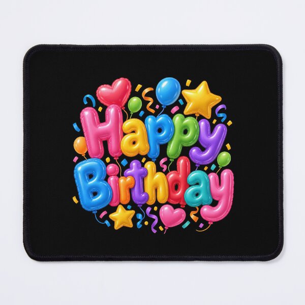 Item preview, Happy Birthday Balloon Letters – Colorful Birthday Party Design designed and sold by Art-Zora.