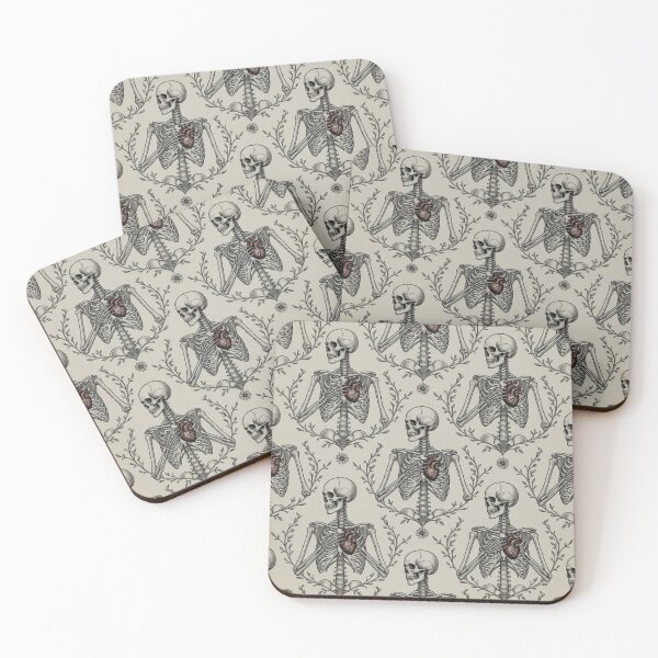 Item preview, Take My Heart - Vintage Anatomical Skeleton & Gothic Romance Pattern designed and sold by cabuks.