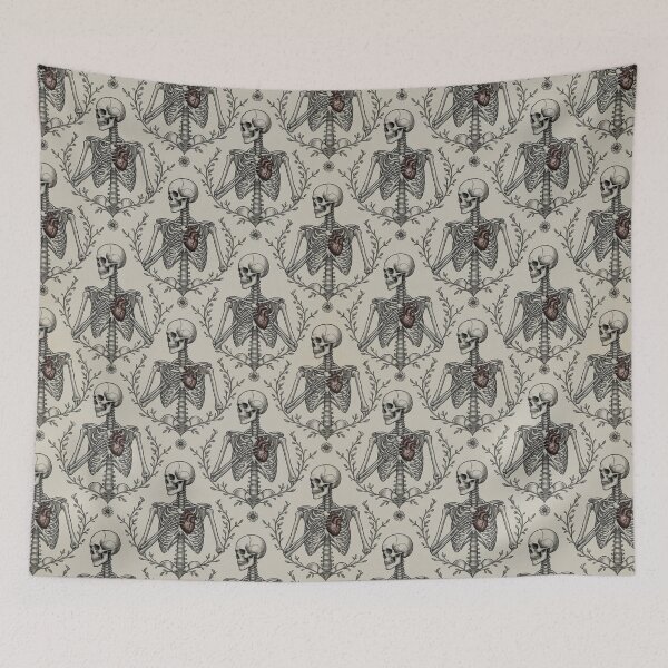 Item preview, Take My Heart - Vintage Anatomical Skeleton & Gothic Romance Pattern designed and sold by cabuks.