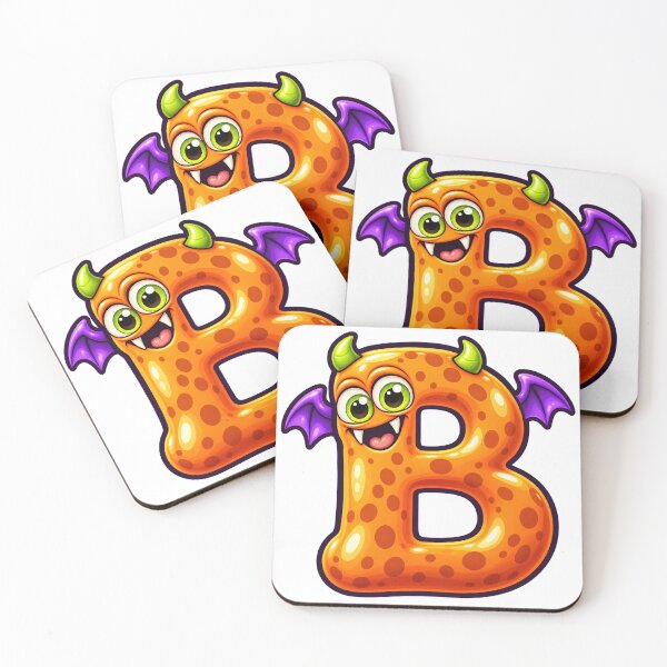 Item preview, Cute Spooky Halloween Letter B - Bat Beast designed and sold by The198X.